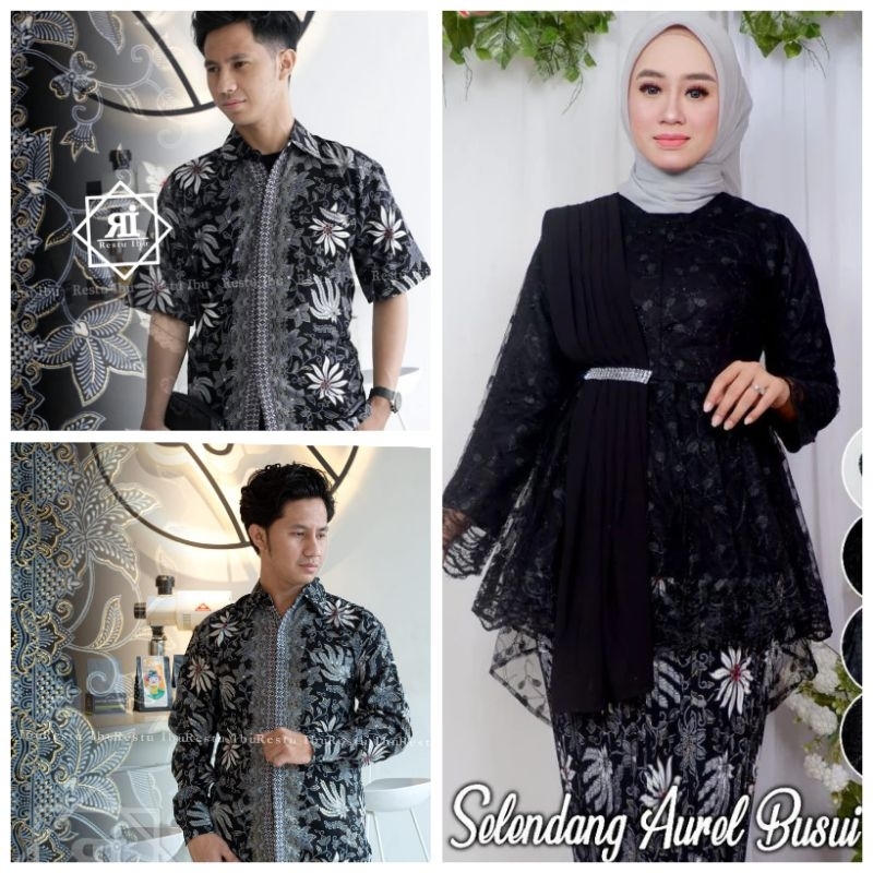 Kebaya Sarimbit Keluarga Couple Modern/Baju Pesta Pasangan/Couple Kebaya Tunangan