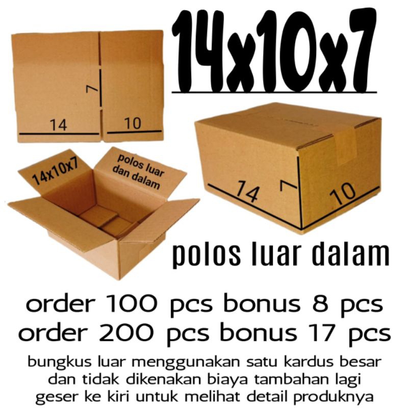 

Kardus Packing 14x10x7