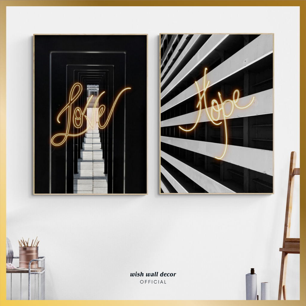 Hiasan Dinding Kamar 20x29 cm - Wall Decoration Abstrak  - Hiasan Dinding Kamar Tidur Aesthetic Mini