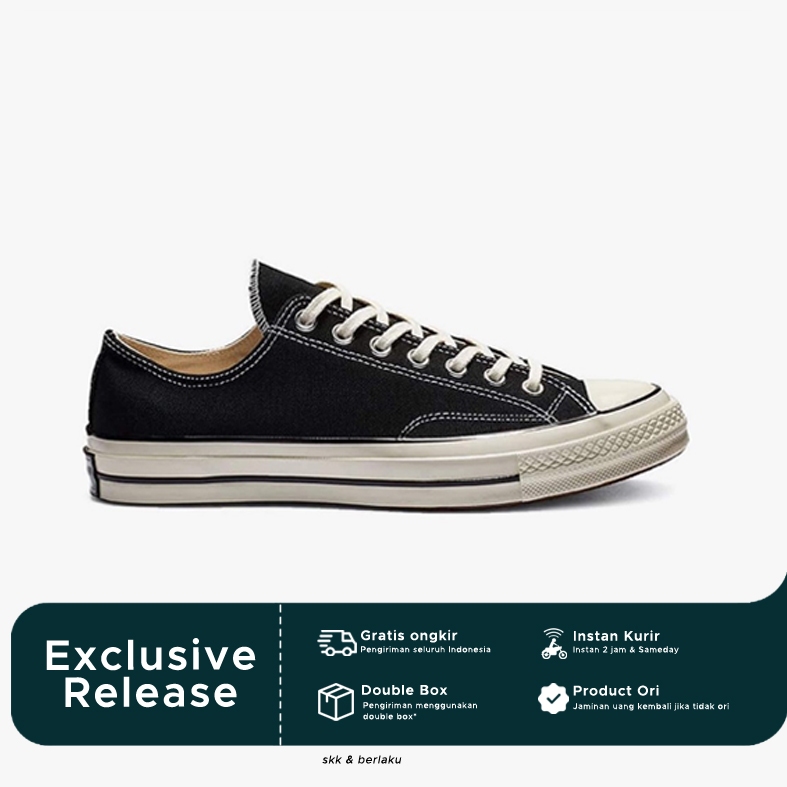 Converse 70S Black Egret Low