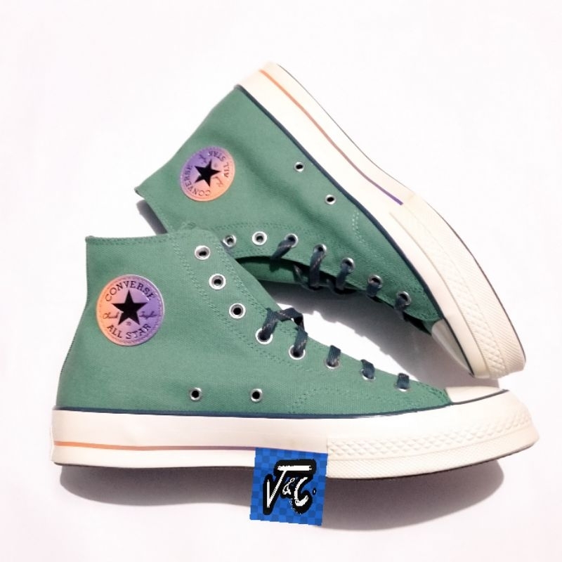 Converse Chuck 70 70s Color Fade Pinstripe Retro Vintage Algae Coast