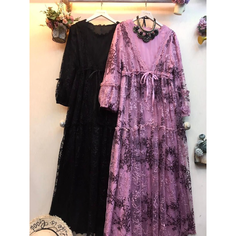 GAMIS PGMTA PREMIUM DRESS BROKAT TIMBUL ORI PGMTA