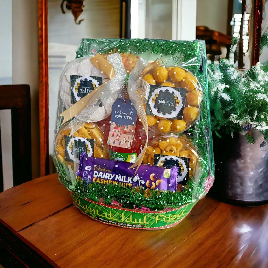 

Hampers kue kering premium desain mewah idul fitri