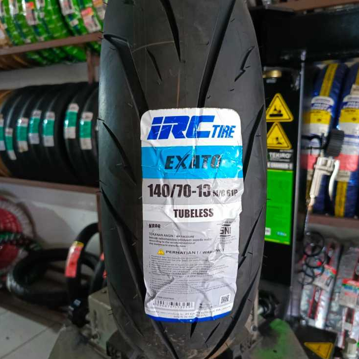 Ban luar IRC EXATO ukuran 140/70-13 tubeless