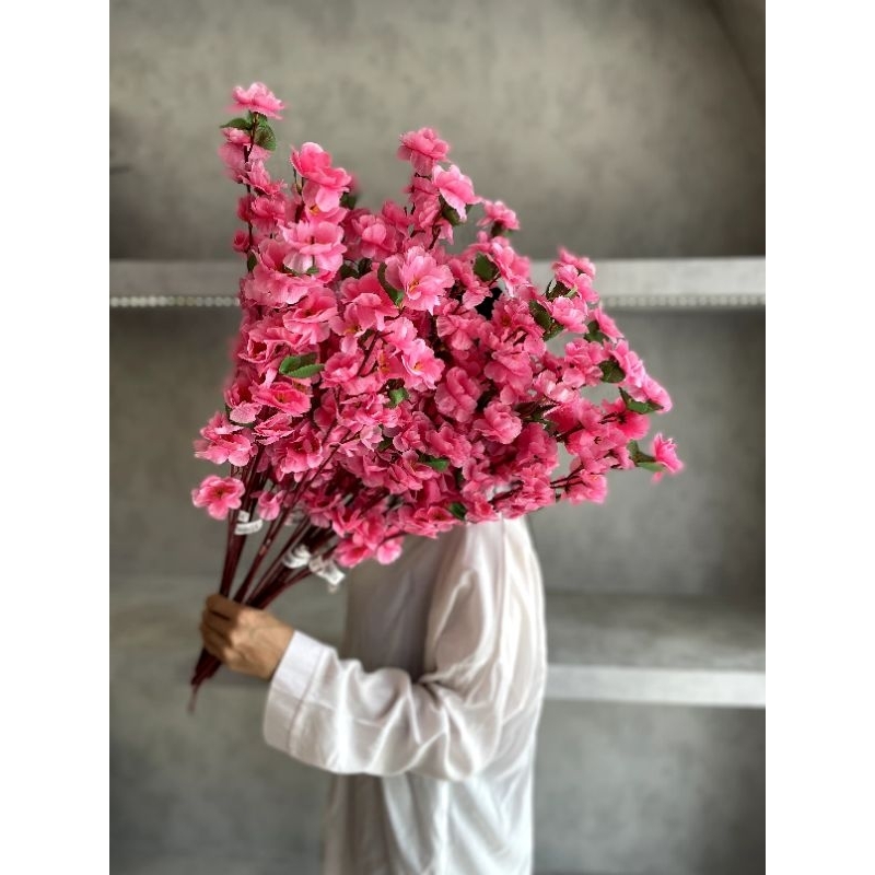 Sakura Tangkai Pendek | Bunga Sakura | Bunga Artificial | Bunga Decoration