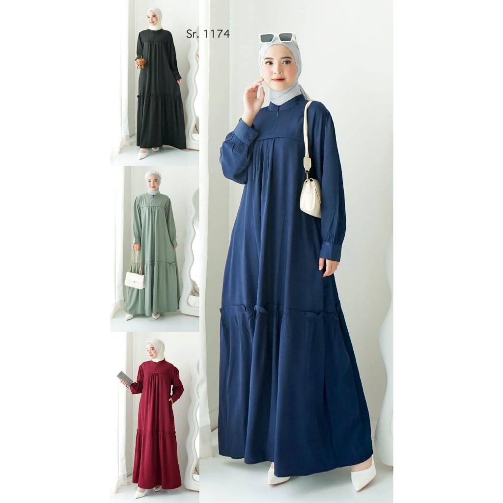 Gamis Polos Tancel Silk