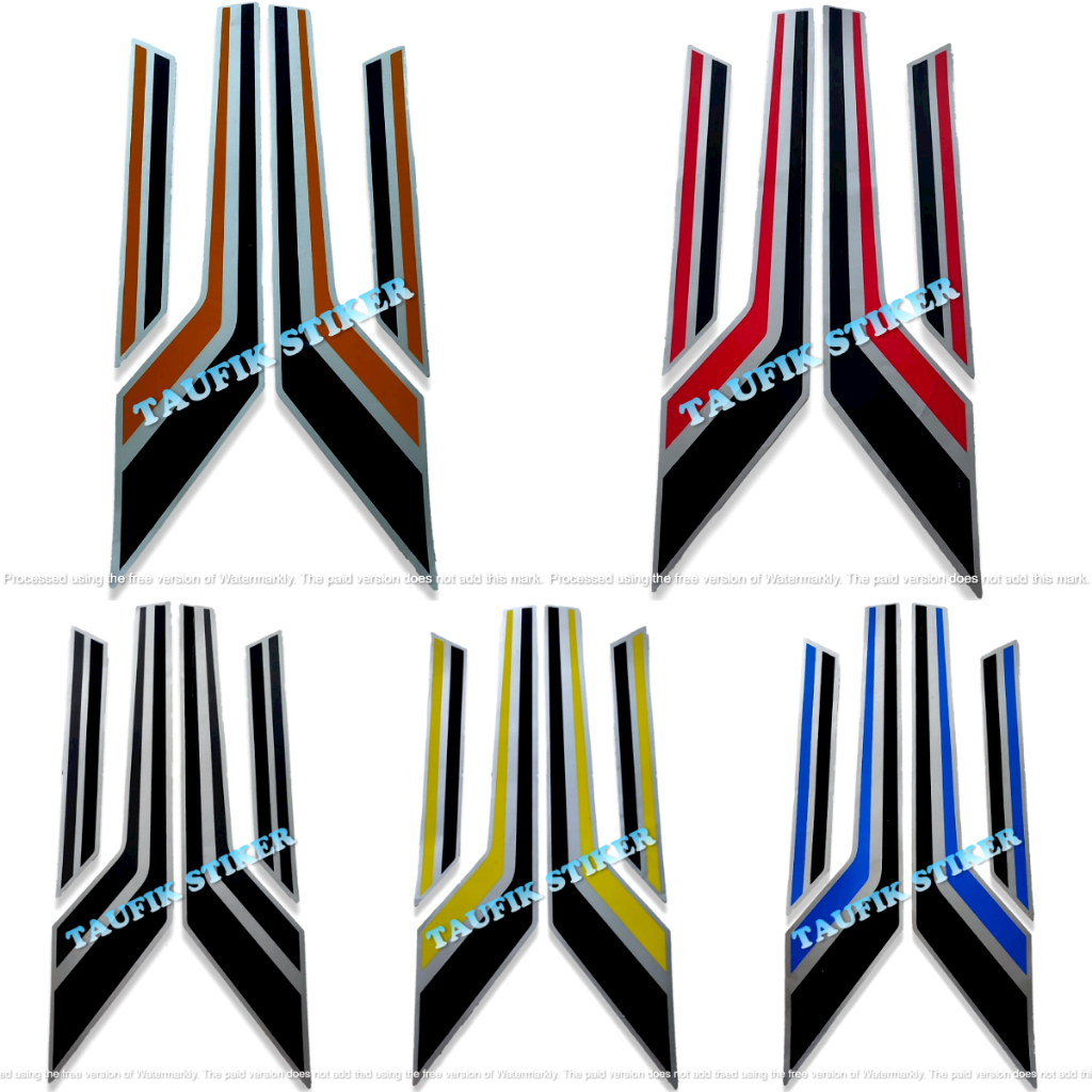 STRIPING LIS BODY MOTOR HONDA CB100 K5 SEPASANG STANDAR FULL SET