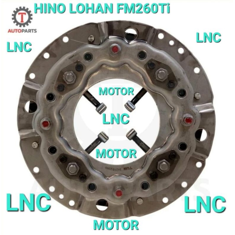 DEKRUP MATAHARI CLUTCH COVER HINO LOHAN FM260Ti FM260TI 260TI 260 TI 260Ti 260 Ti 15in 15 in 15IN 15