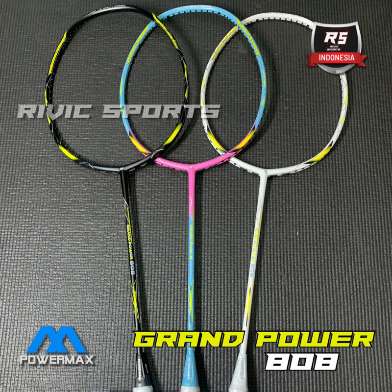 Raket POWERMAX GRAND POWER 808 36LBS Power Max Raket Badminton Original 100%