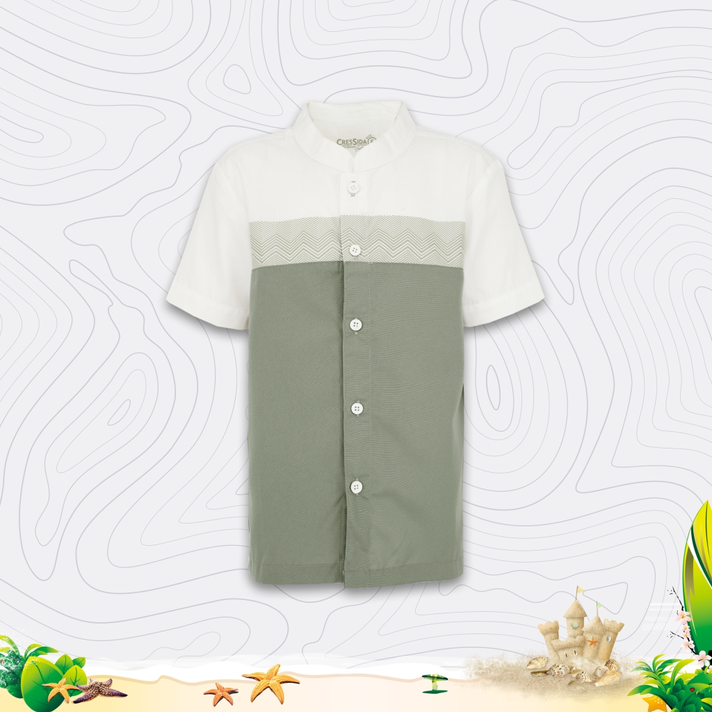 Cressida Kemeja Koko Kids Boy White - PB410P