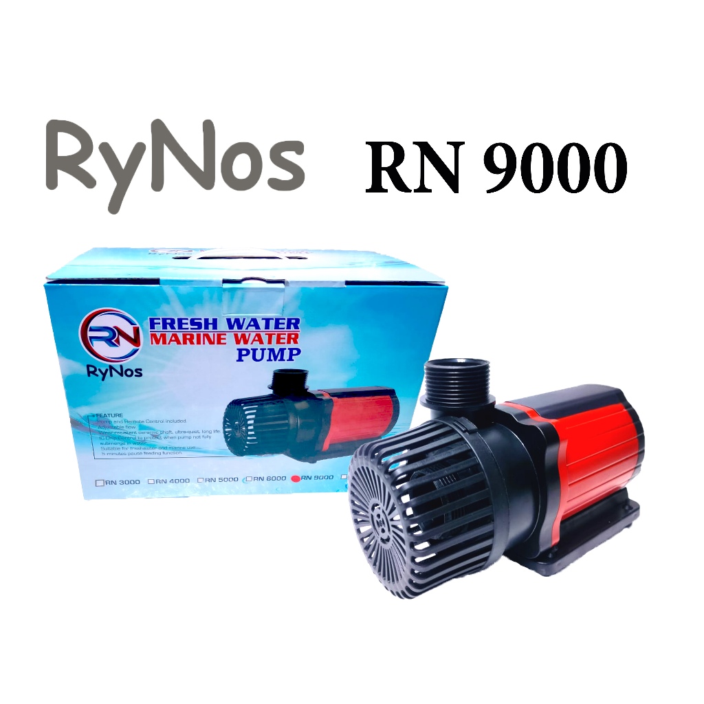 RYNOS RN 9000 L/H POMPA CELUP KOLAM IKAN KOI AQUARIUM AIR LAUT TAWAR HEMAT LISTRIK