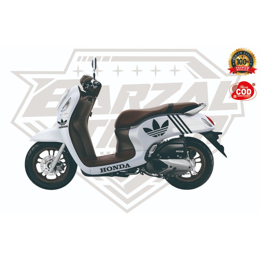 STIKER CUTTING SCOOPY / STICKER CUTTING  MOTOR SCOOPY ADIDAS / DECAL SCOOPY ADIDAS 2021