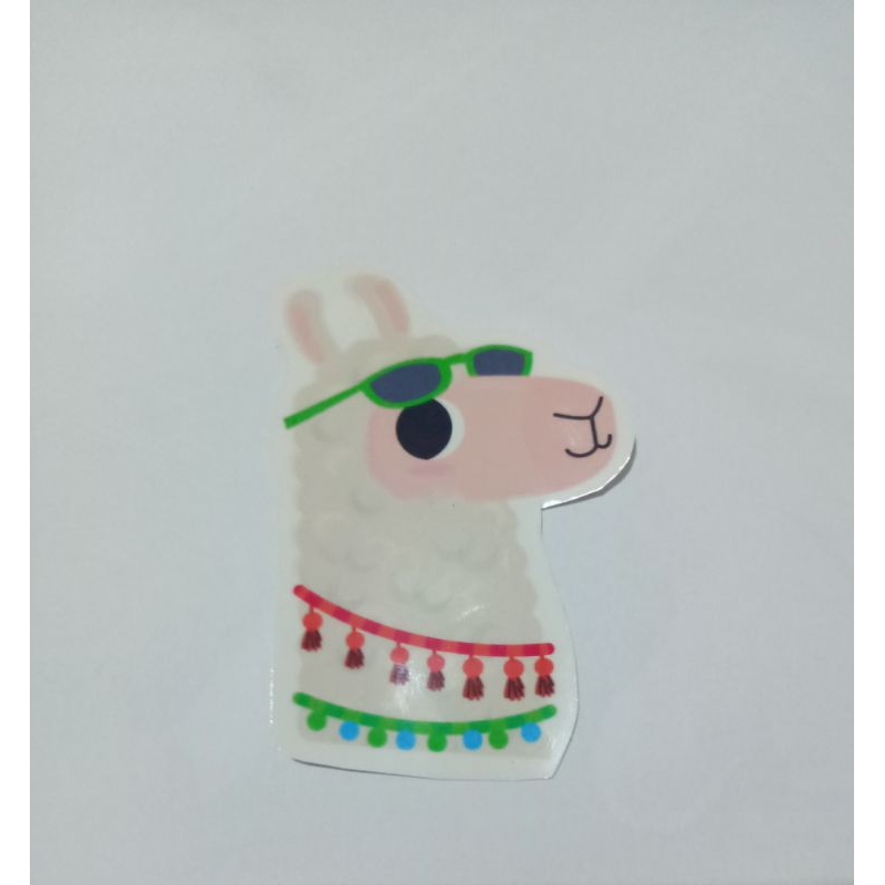 

Sticker transparant Alpaca kacamata