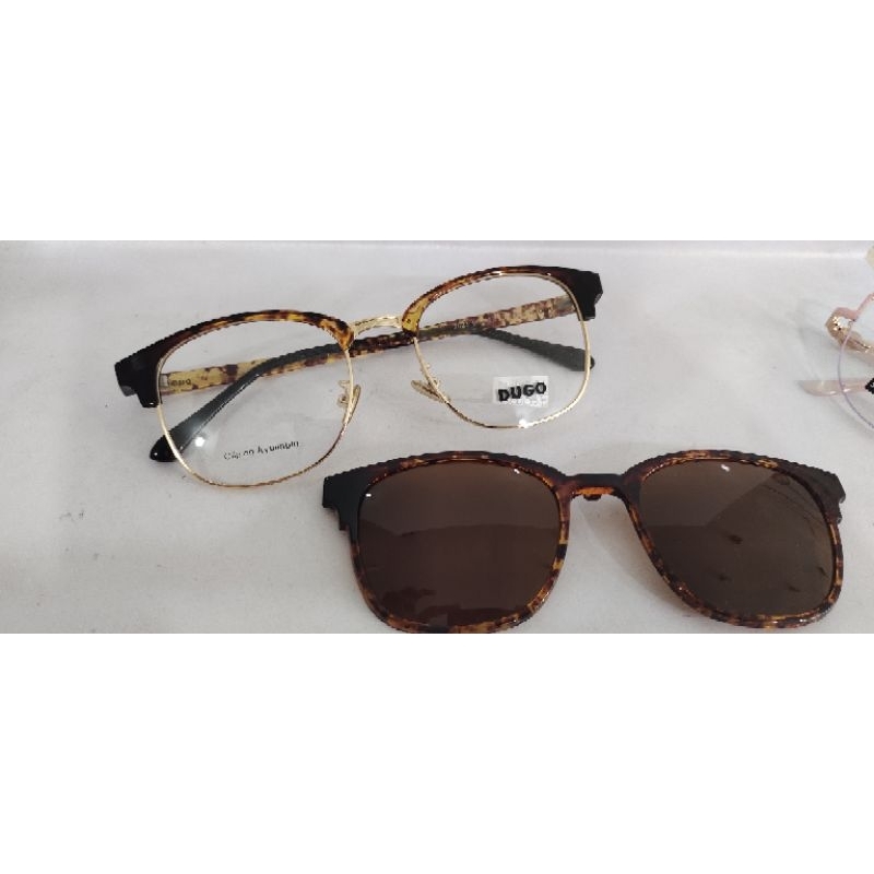 kacamata dugo clip on premium asli