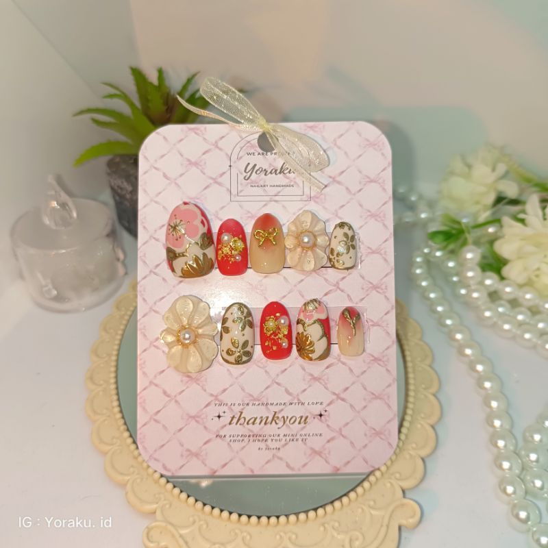 bundle 3set (3pasang) custom 130k estimasi 1day yoraku nailart express y2k Korean bintang jirai kei 
