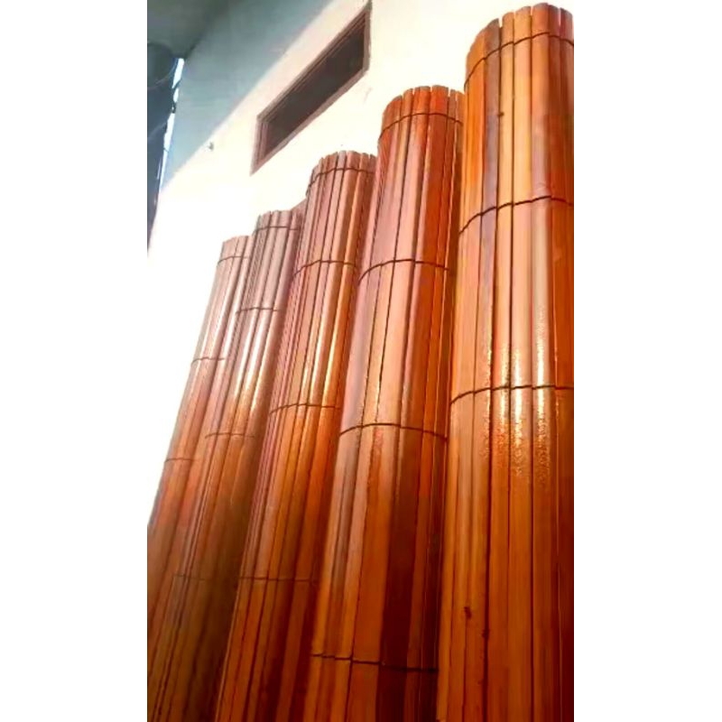 krey tirai bambu sawit krey outdoor mewah vernis pliture full custom BONUS SUVENIR