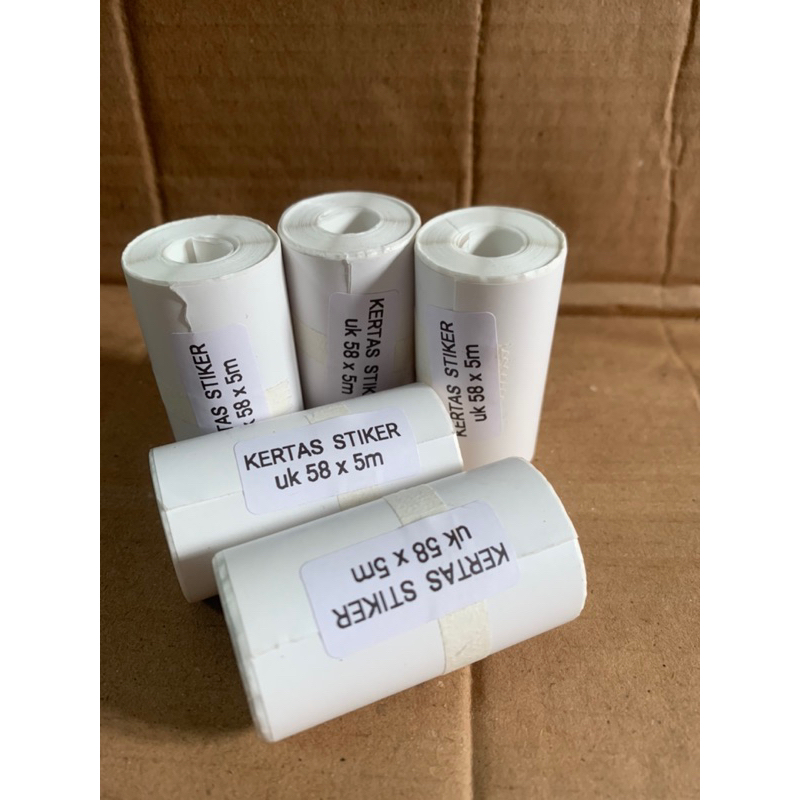 

Kertas stiker bisa tempel ukrn 58 x 30mm pnjng 5m Kertas print stiker tempel murah