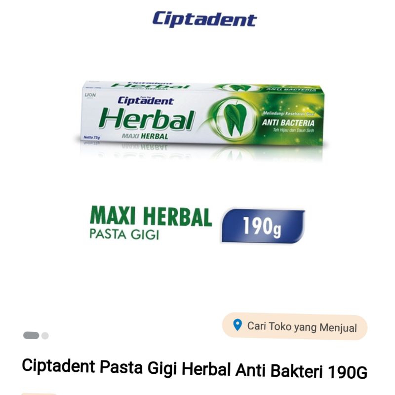CIPTADENT HERBAL isi 190gr