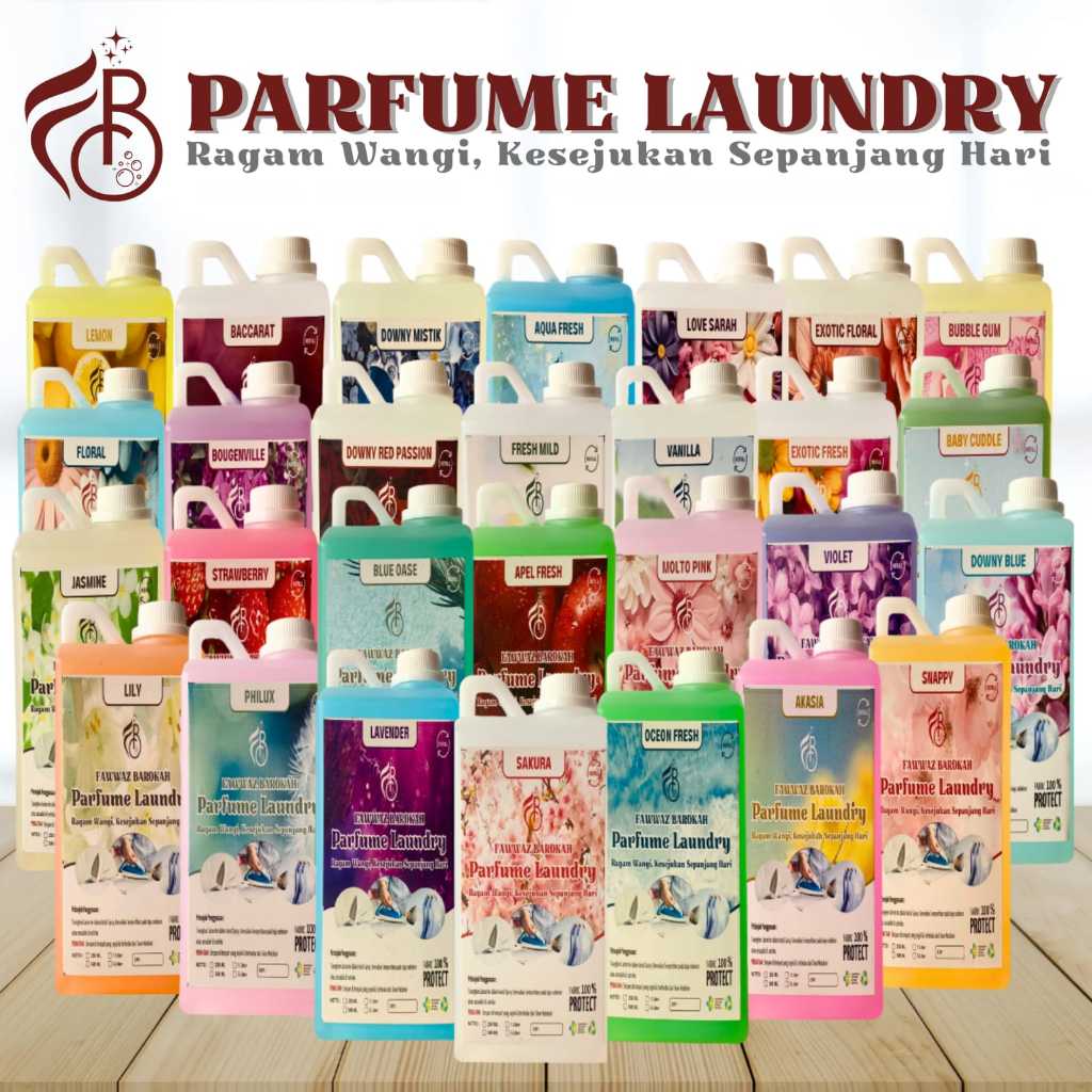 Parfum Laundry Aroma Strawberry Lemon Apel Aqua Fresh Mild Baccarat Wangi Tahan Lama |  Pewangi Loun