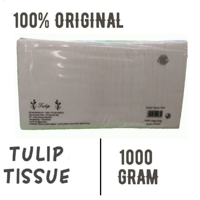 Tissue Facial TULIP 1 kg / Tisu TULIP 1000 gram 2ply