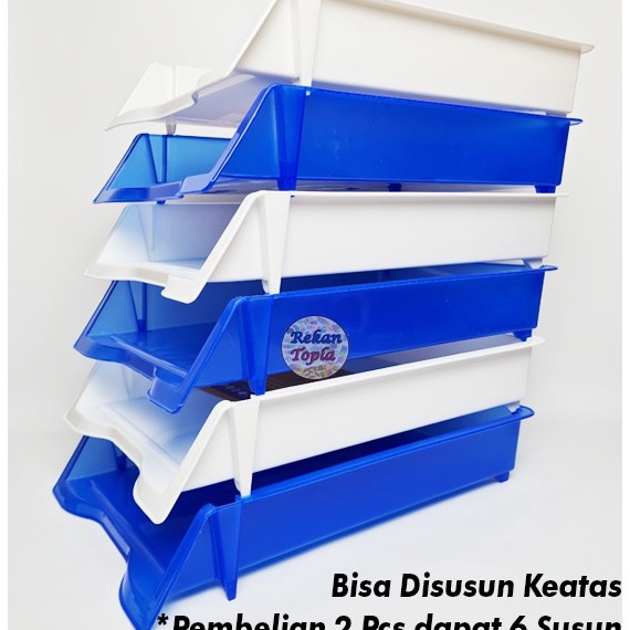 ART T42A DAPAT 3 SUSUN Rak Kertas  Rak Meja  Tempat File Dokumen  Rak Susun Dokumen Plastik Elevated