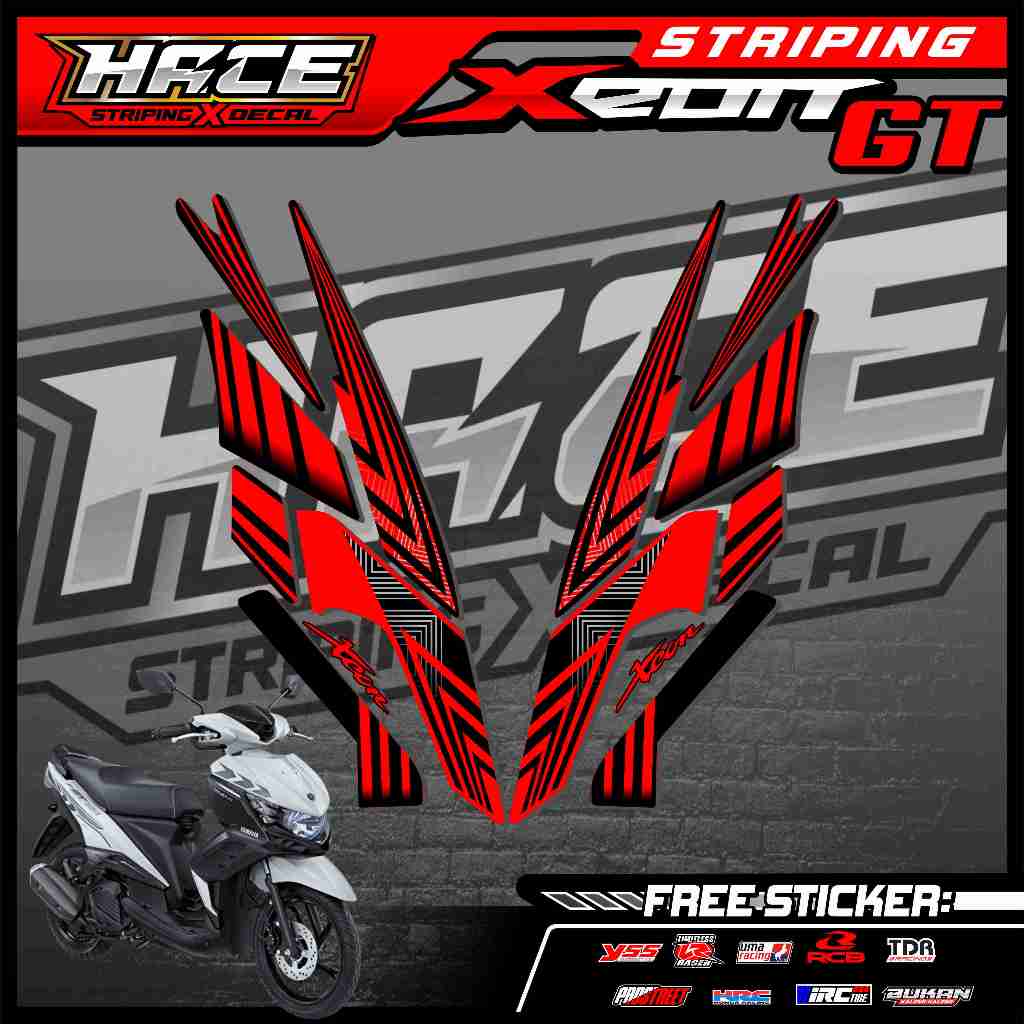 58 STRIPING STICKER XEON GT - STRIPING STICKER XEON GT PREMIUM GRAFIK
