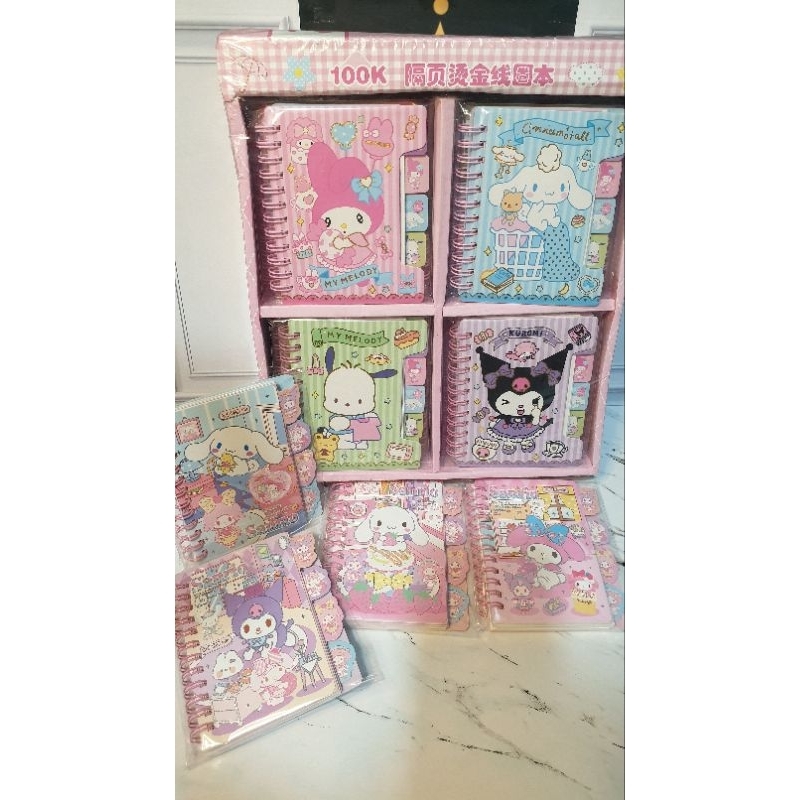 

CC - Notebook Spiral Mini Sanrio / Buku Tulis Catatan / mini notes Kuromi Melody Cinnamoroll pochaco