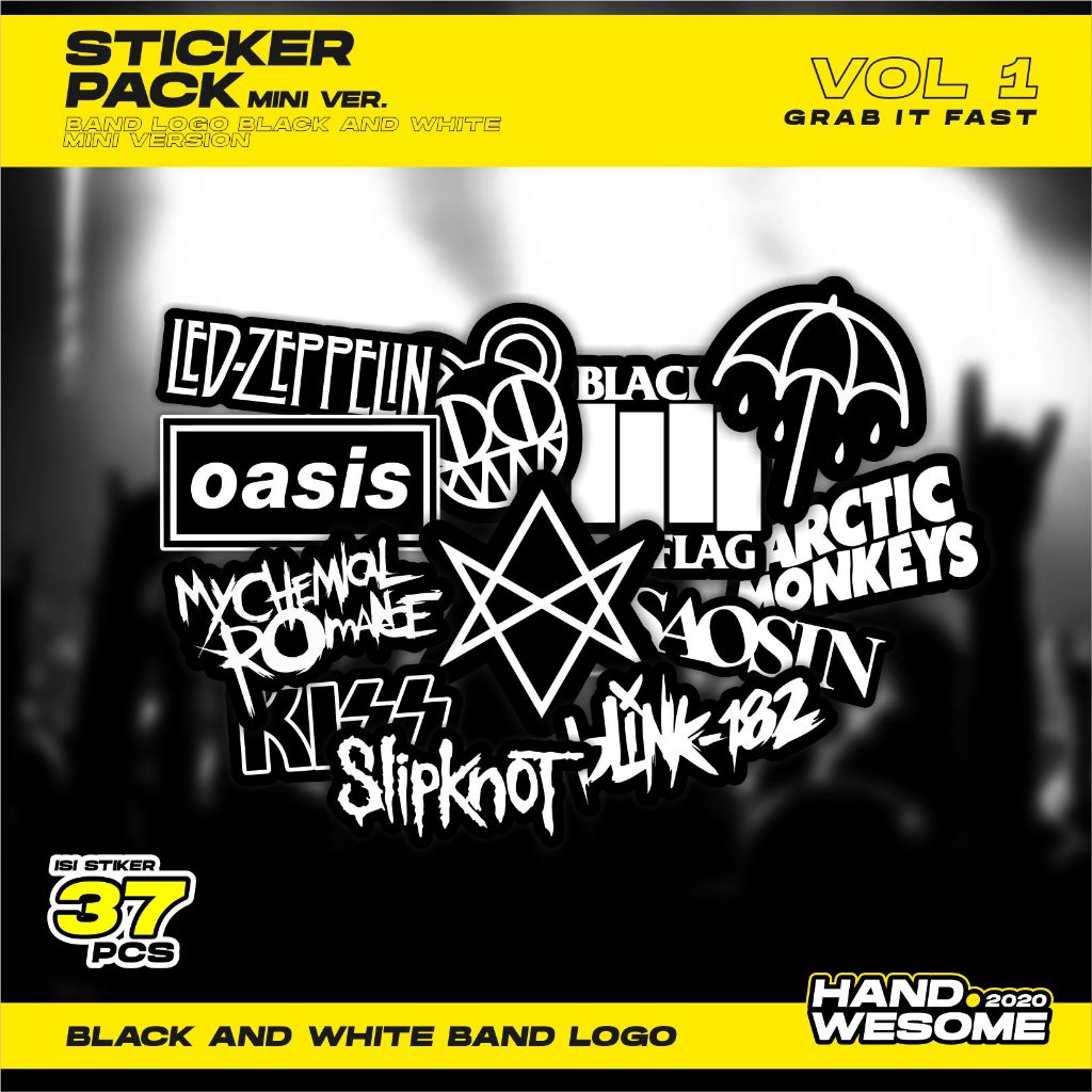 

Stiker Pack Band Logo Mini Version