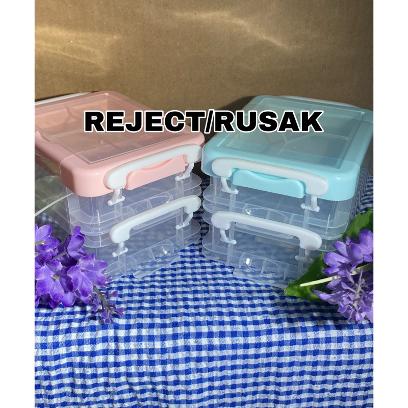 ( READY STOCK ) REJECT/RUSAK RANDOM MINI STORAGE BOX PHOTOCARD PC CONTAINER INNER SLEVE ORGANIZER BO