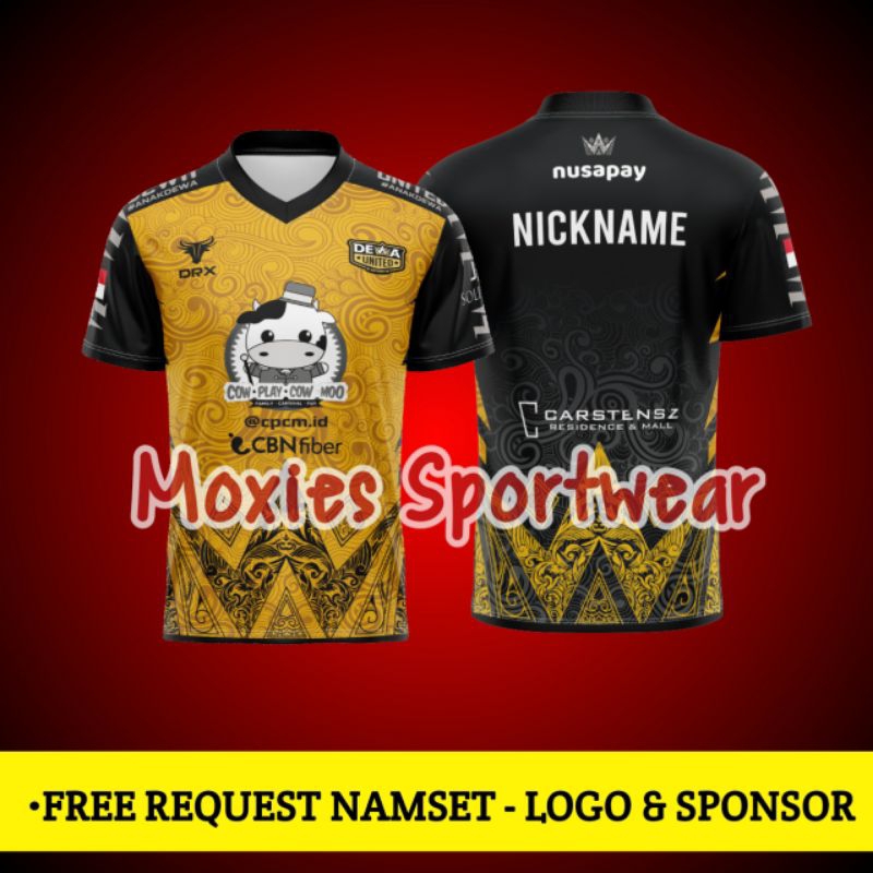 JERSEY DEWA UNITED ESPORT TERBARU 2024