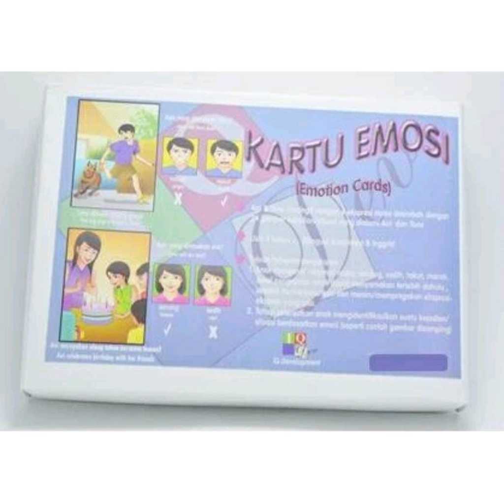 KARTU EMOSI IQ DEVE / KARTU BAHASA EDUKASI ANAK / KARTU TERAPI WICARA