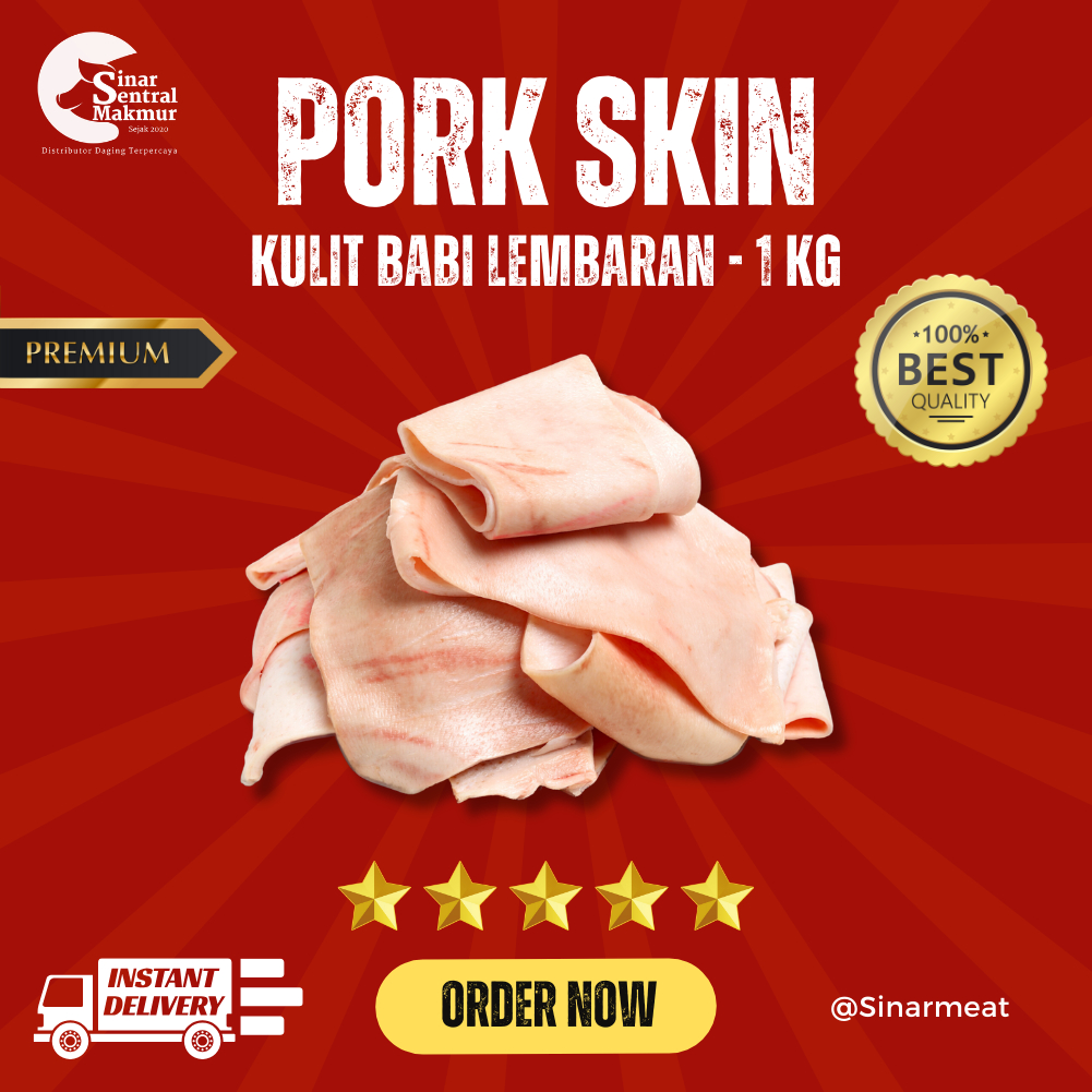 

KULIT BABI / PORK SKIN (LEMBARAN) 1KG