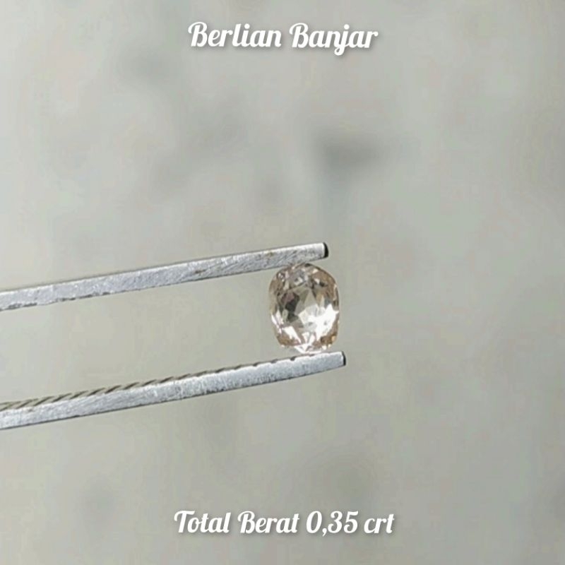 Berlian Banjar / Intan Berat 0,35 crt Asli ORIGINAL Gransi 100%