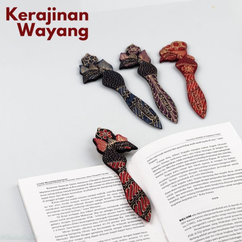 

pisau surat wayang kayu batik