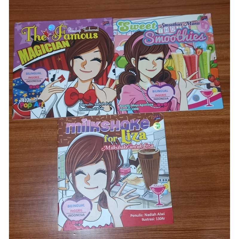 buku anak - buku cerita anak - full warna dan gambar - buku minmie - buku anak bilingual (sweet smoo