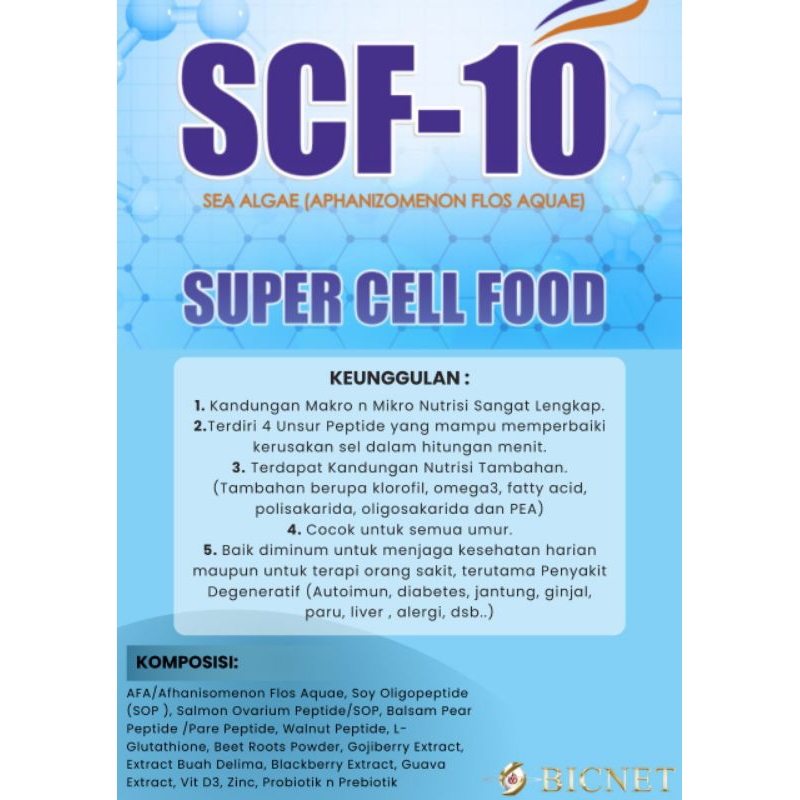 Scf10 nutrisi untuk sel tubuh