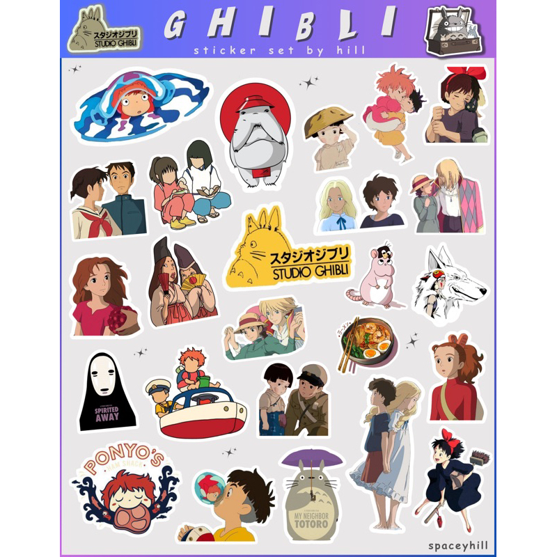 

STICKER GHIBLI - Sticker Aesthetic Ipad Tablet Laptop