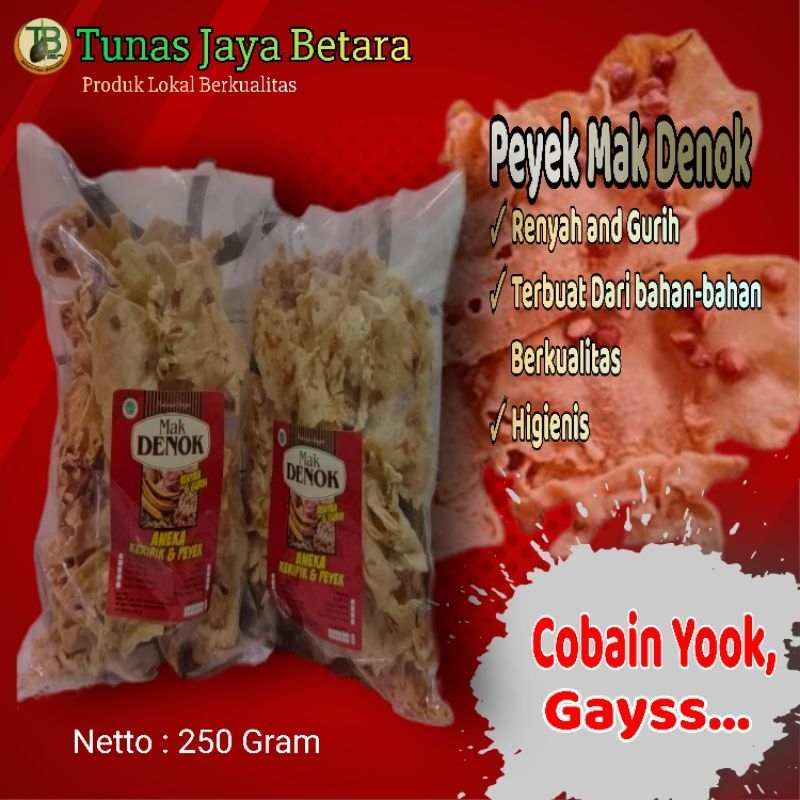 

PEYEK TERI MAK DENOK JAMBI 250 GRAM RENYAH DAN GURIH