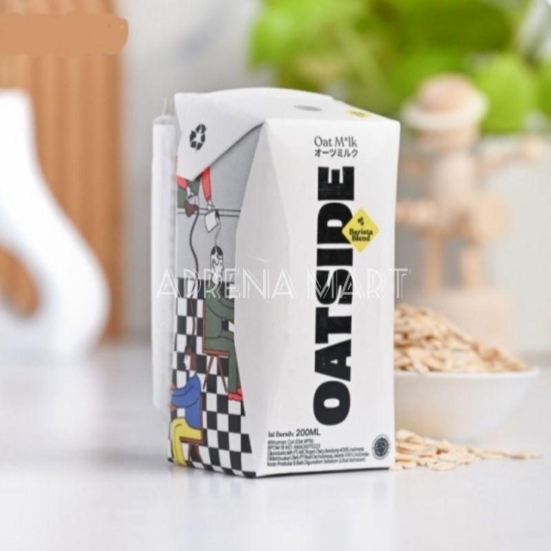 

OATSIDE - Oat Milk Barista Blend Straw 200ml / Susu Oat