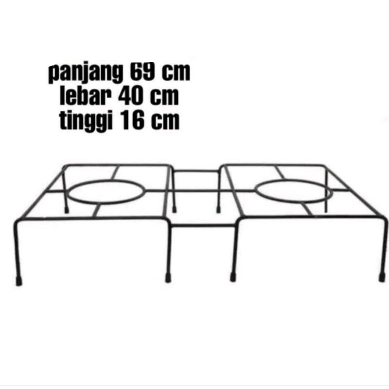 Tatakan Kompor Besi 8 Full Tebal