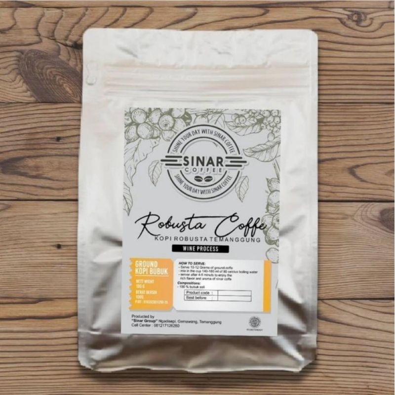 

Kopi Bubuk/Roasted Beans 500gram Robusta Wine Temanggung