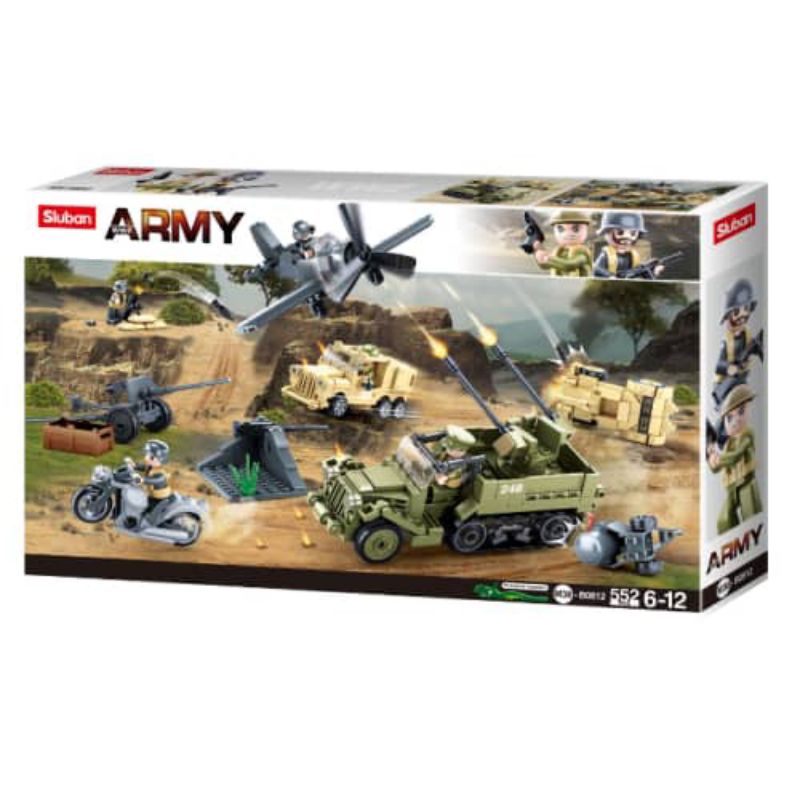 Sluban Set 552 Pcs Wwii Army