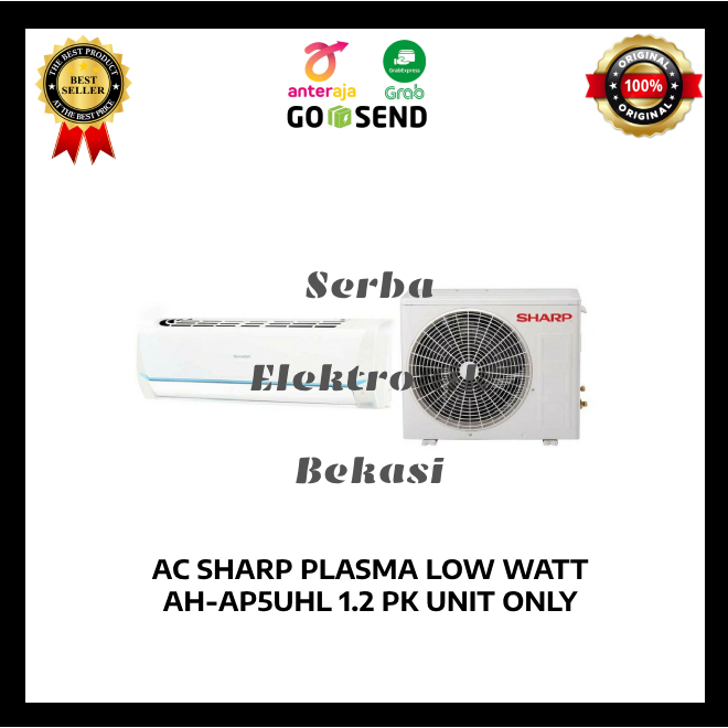 AC SHARP PLASMA LOW WATT AH-AP5UHL 1.2 PK UNIT ONLY