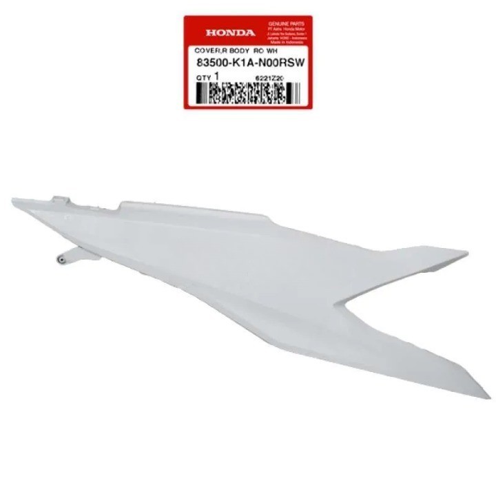 Cover Body Kanan Putih Mutiara – BeAT K1A - 83500K1AN00RSW