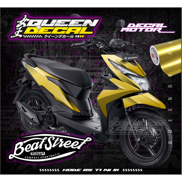 Stiker Full Body Decal Desain Simpel Trendi // Decal Beat Street Esp - BS