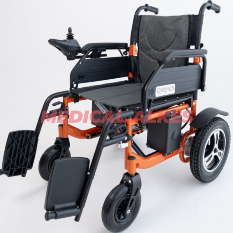 Kursi Roda Elektrik Trevel Onehealth KY123 Wheelchair Bisa Dilipat - Kursi Roda Travelling Elektrik