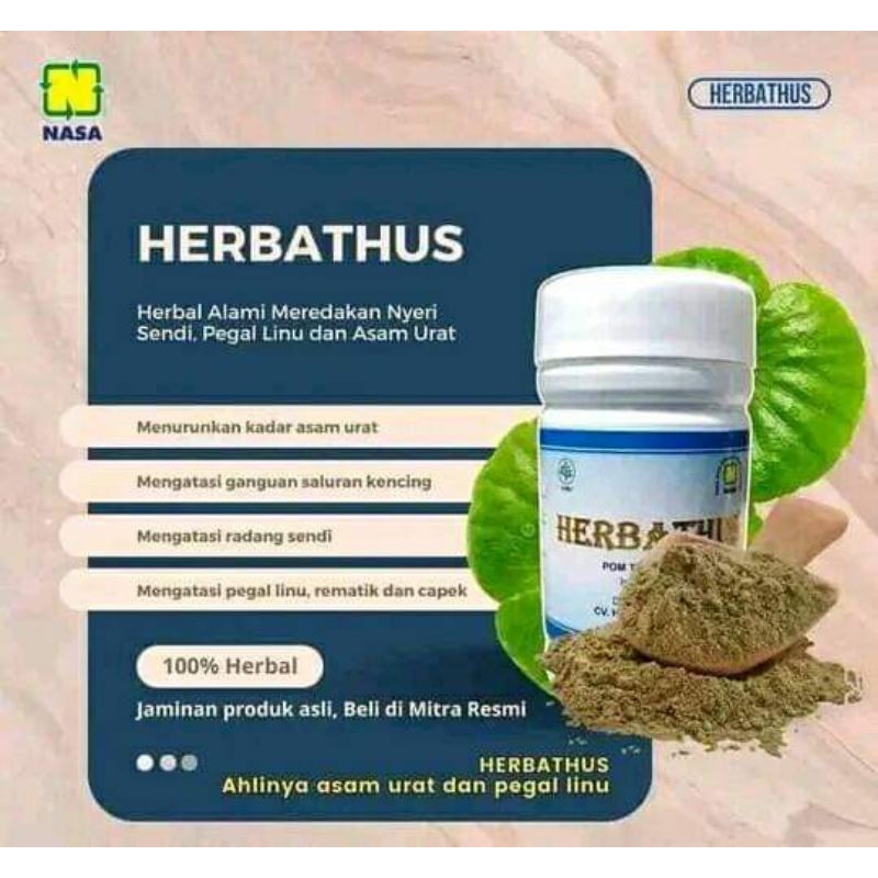 HERBATHUS NASA, HERBAL ASAM URAT, REMATIK DAN NYERI SENDI