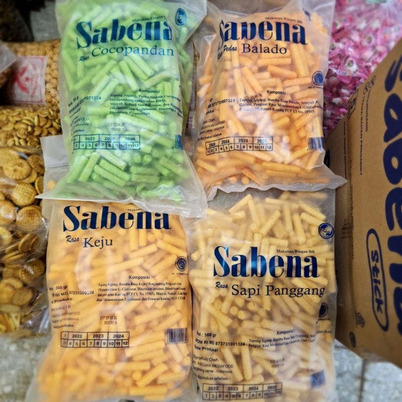 

SABENA SNACK STIK ANEKA RASA 360GR