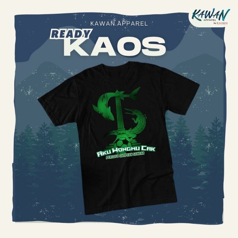Kaos Persebaya/ Kaos AWC/Kaos Premium/Kaos Hitam/Kaos Murah