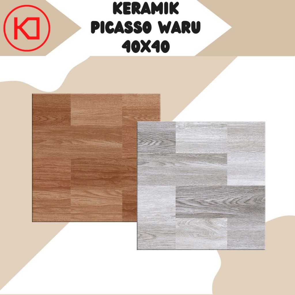 KERAMIK LANTAI PICASSO WARU 40X40 Kw 1